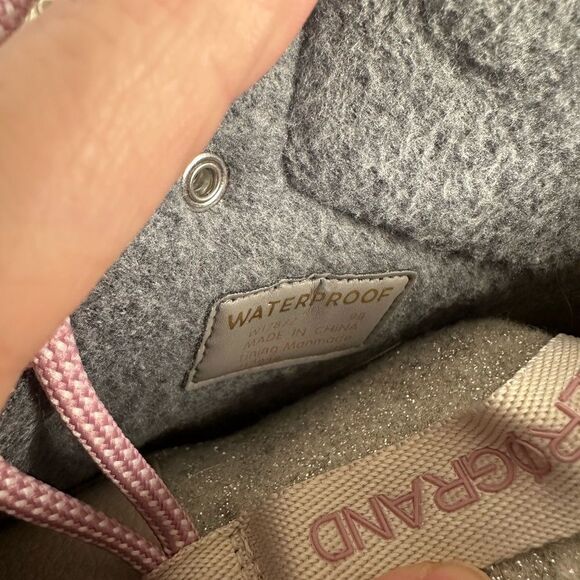 COLE HAAN Zerogrand Hiker Boots Booties Grey Tan Purple Women's size 9 - Picture 8 of 10